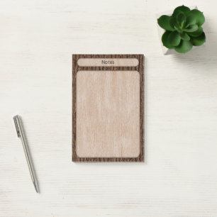Faux rustieke boomschors textuur post-it® notes