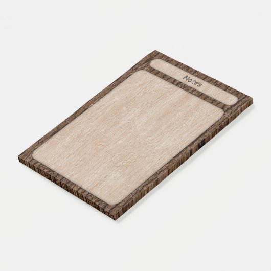 Faux rustieke boomschors textuur post-it® notes (Schuin)