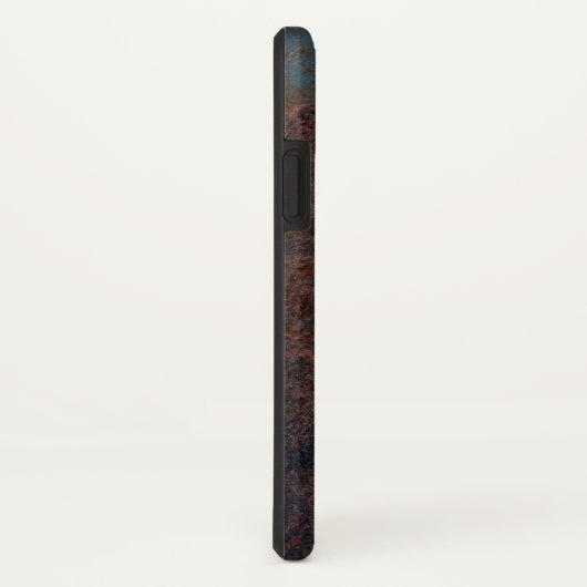 Faux Rusty Metal aangepaste monogram Case-Mate iPhone Case (Achterkant / rechts)