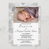 Faux Satin Heilige Geest Baptismal Kaart (Voorkant / Achterkant)