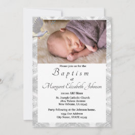 Faux Satin Heilige Geest Baptismal Kaart