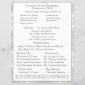 Faux-Satin katholieke bruiloft (Achterkant)