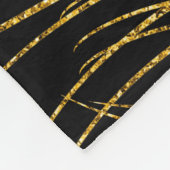 Faux schittert de Gouden Veren van de Pauw Fleece Deken (Hoek)