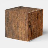 Faux Schuur Hout Rustieke Pompoenen Herfst Schuur  Bedankdoosjes (Achterkant)