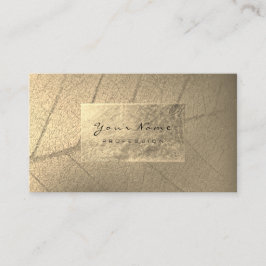 Faux Sepia Gold Foil Botanical Beauty Studio Styli Visitekaartje