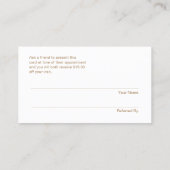 FAUX Sequin Beauty Salon Cusomer Referral (Achterkant)