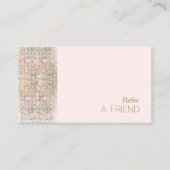 FAUX Sequin Beauty Salon Verwijs Een Vriend Lichtr Aanbevelingskaartje (Voorkant)