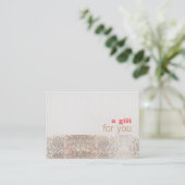 Faux Sequins Hair Salon and Spa Cadeaubon Kortingskaartje (Staand voorkant)