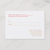 Faux Sequins Hair Salon and Spa Cadeaubon Kortingskaartje (Achterkant)