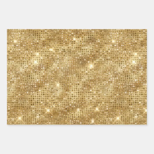Faux Sequins Sparkle Inpakpapier Vel (Voorkant 3)