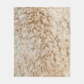 Faux Sheep Skin Blanket Fleece Deken (Voorkant)