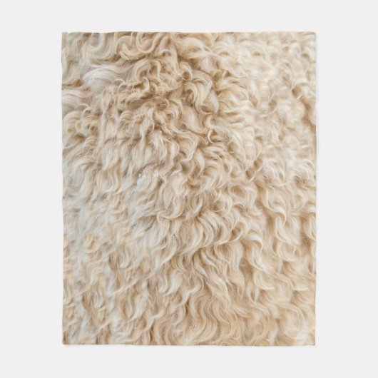 Faux Sheep Skin Blanket Fleece Deken (Voorkant)