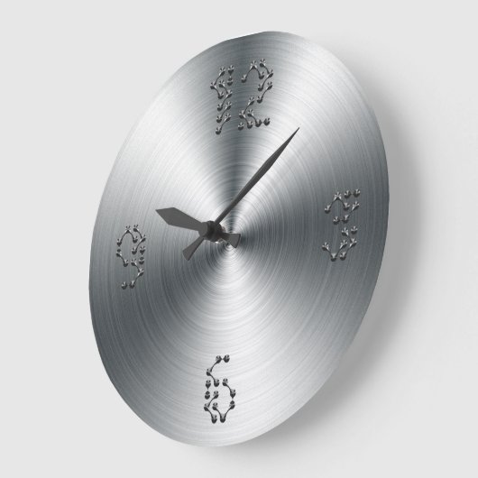 Faux Sheet Staal Muur Klok (Hoek)