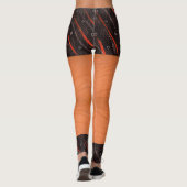 Faux Shorts Textielpatroon Leggings (Achterkant)