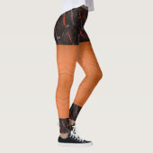 Faux Shorts Textielpatroon Leggings (Rechts)