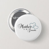 Faux Show Moeder van de Groom Ronde Button 5,7 Cm (Voorkant /achterkant)