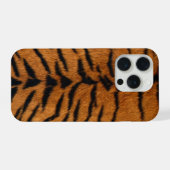 Faux Siberian Tiger Skin iPhone Hoesje (Achterkant horizontaal)