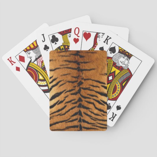 Faux Siberian Tiger Skin Pokerkaarten (Achterkant)