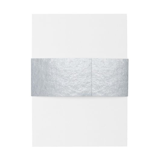 Faux Silver Black Crest  Elegant Monogram Uitnodigingen Wikkel (Achterkant Voorbeeld)