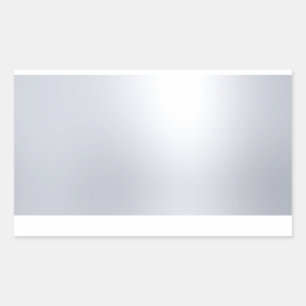 Faux Silver Blank Sjabloon Glamour Elegante look Rechthoekige Sticker