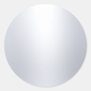 Faux Silver Blank Sjabloon Glamoureus Elegant Ronde Sticker