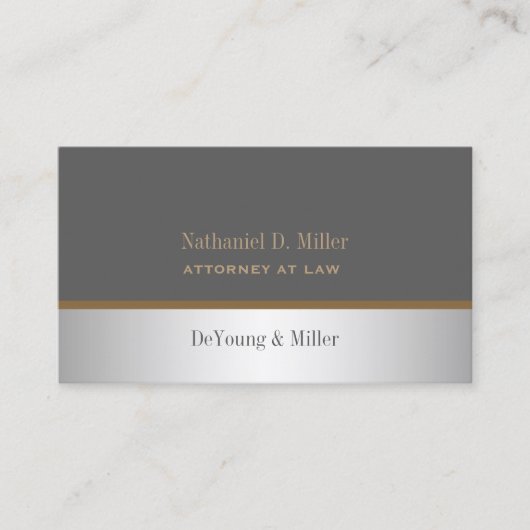 Faux Silver, DIY achtergrond Visitekaartje (Voorkant)