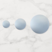 Faux Silver Elegant Blank Modern Sjabloon Custom Confetti (Voorkanten)