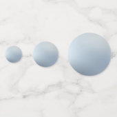 Faux Silver Elegant Blank Modern Sjabloon Custom Confetti (Achterkanten)