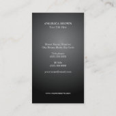 Faux Silver en Gold Foil Lotus Flower Visitekaartje (Achterkant)