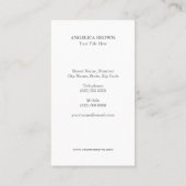 Faux Silver en Gold Foil Lotus Flower Visitekaartje (Achterkant)