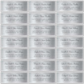 Faux Silver Foil Adresetiketten voor individueel h Sticker (Voorkant)