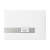 Faux Silver Foil Adreslabel Wikkel (Voorkant)
