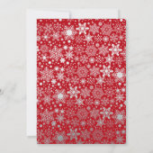 Faux Silver Foil en Red Merry kerstKaart Kaart (Achterkant)