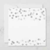 Faux Silver Foil Glitter Lights Kaart (Achterkant)