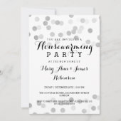 Faux Silver Foil Glitter Lights Kaart (Voorkant)