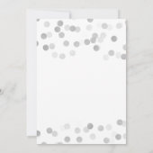 Faux Silver Foil Glitter Lights Kaart (Achterkant)