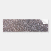 Faux Silver glitter-afbeelding Bumpersticker (Voorkant)