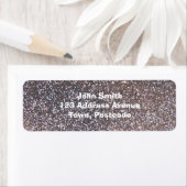 Faux Silver glitter-afbeelding Etiket (Insitu)