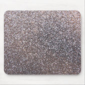 Faux Silver glitter-afbeelding Muismat (Voorkant)