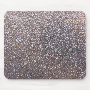 Faux Silver glitter-afbeelding Muismat