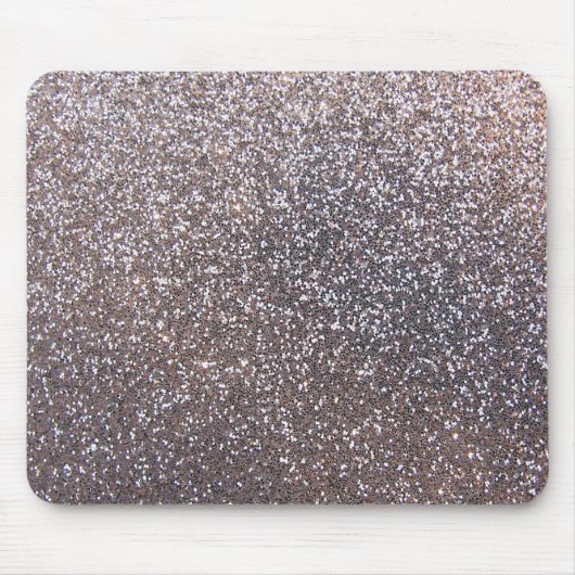 Faux Silver glitter-afbeelding Muismat (Voorkant)