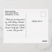 Faux Silver Glitter Black 40th Birthday Hartelijk  Folie Uitnodiging Briefkaart (Achterkant)