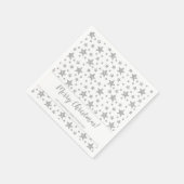 Faux Silver Glitter-blikvanger Servet (Hoek)