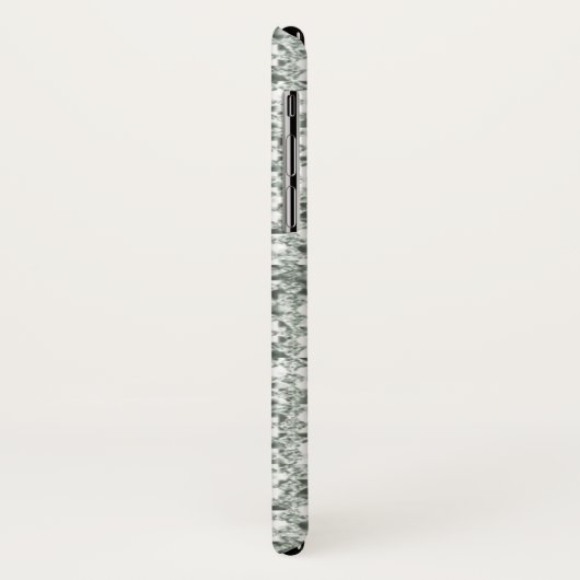 Faux Silver Glitter Case-Mate iPhone Case (Achterkant/links)