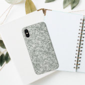 Faux Silver Glitter Case-Mate iPhone Case