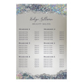 Faux Silver Glitter Folie prijslijst Perfect Poster (Voorkant)