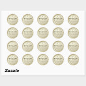 Faux Silver Glitter Handmade Skin Care Products Ronde Sticker (Vel)