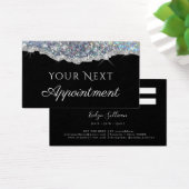 Faux Silver Glitter-kaart voor selectie Visitekaartje (Bureau)