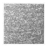 Faux Silver Glitter Tegeltje (Voorkant)