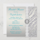 Faux Silver Glitter Zebra Stripes Vrijgezellenfees Kaart (Achterkant)